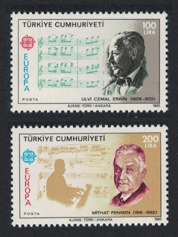 Turkey Europa CEPT Music Year 2v 1985 MNH SG#2890-2891 MI#2706-2707