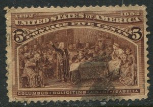 234 5c Columbian Exposition Used