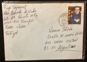 CM) 1997. PORTUGAL. RELIGIOUS PAINTING. ENVELOPE SENT ARGENTINA. XF