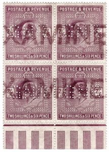 (I.B) Edward VII Commercial Perfin : SG 260 (Great Northern Railway)