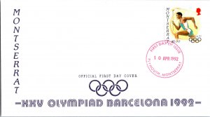 Olympics, Worldwide First Day Cover, Montserrat