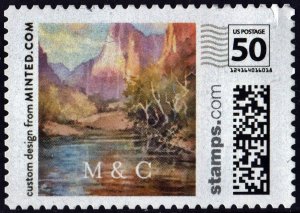 Computer Generated Postage: Stamps.com Custom Design: Used