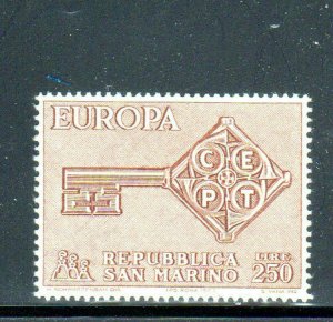 SAN MARINO #667  1968  EUROPA    MINT  VF NH  O.G