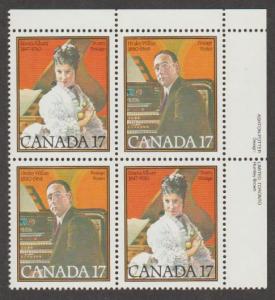 Canada Scott #860 Composer Albani Stamp - Mint NH Plate Block