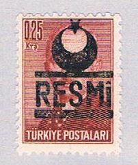 Turkey O23Af MH Overprint 1953 (BP2695)