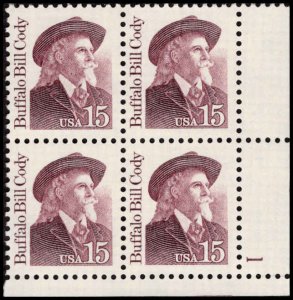 US #2177b CODY MNH LR PLATE BLOCK #1