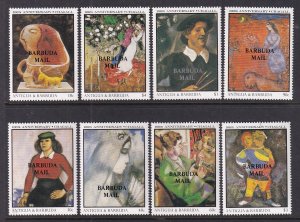 Barbuda 895-902 Paintings MNH VF