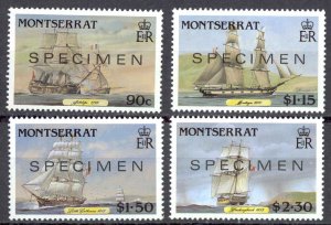 Montserrat Sc# 639-642 SPECIMEN MNH 1986 Tourist Publicity