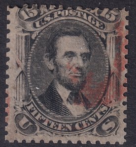 #77 Used, Ave-F, Light red cancel, reperf (CV $175 - ID41856) - Joseph Luft
