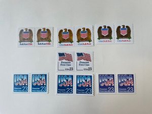 US 2602-2608 MINT XF-NH Pairs KSPhilatelics