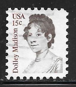 USA 1822: 15c Dolley Madison (1768-1817), First Lady, used, VF