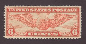 US Scott #C19 Winged Globe 6c - MH - CV $3.50