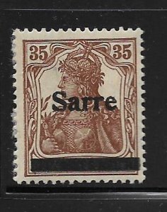 SAAR,11 , MINT HINGED, GERMAN STAMPS OVPTD