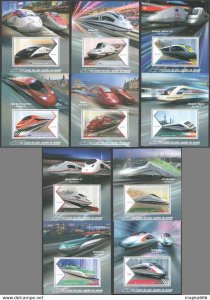 2018 High Speed Trains Transport 10Bl ** Ja093