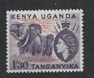 KENYA, UGANDA, & TANZANIA SC# 113  FVF/LH 1955