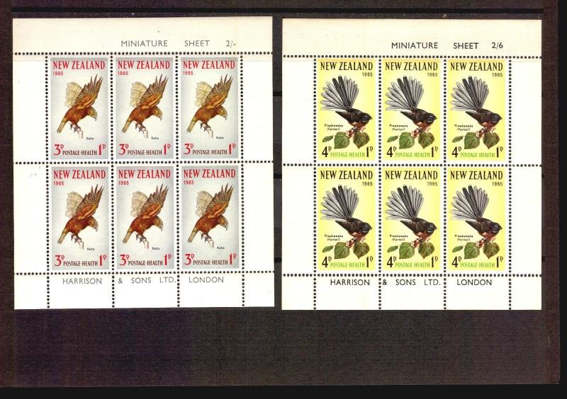 8 BIRD SHEETS NEW ZEALAND MNH STAMPS CATALOGUE VALUE 120 GB POUNDS