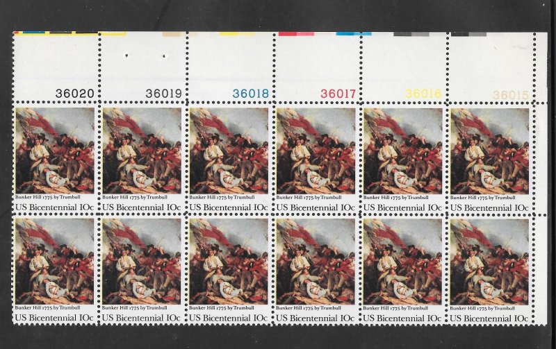 #1564 MNH Plate Block of 12