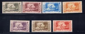 French Polynesia 80-85 and 87 Hinged 