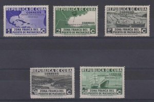 CUBA  1936 MATANZAS Sc 324-325, 327 & 330-331 PERF PROOFS + SPECIMEN