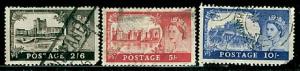 Great Britain - #309 - 311 Caernarfon Castle  - Used (Flaws)