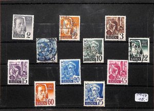 E0062 Germany stamps selection famous people historical figures Baden 1947
