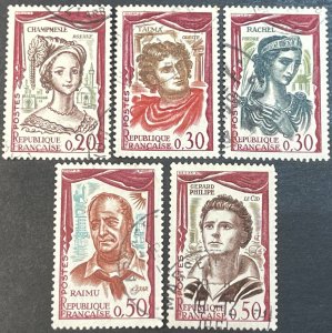 FRANCE # 997-1001-USED---COMPLETE SET---1961