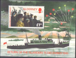 Great Britain Alderney #90, Complete Set, 1995, Never Hinged