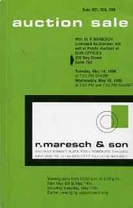 Auction Catalogue - Canada - Maresch 14-15 May 1996 - inc...