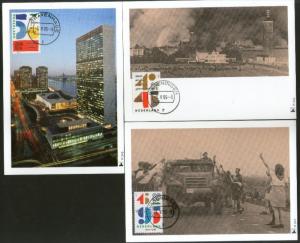 Netherlands 1995 Anni. End of World War II Liberation Sc 882-84 Set of 3 Max ...