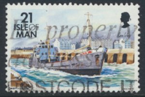 Isle of Man   SG 544  Used  1997 Ships Freighter  SC# 544a  see scan