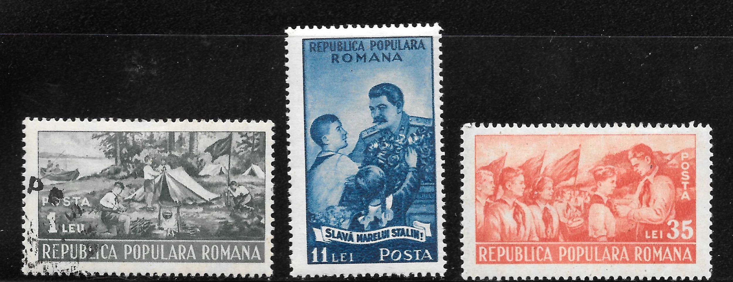 Lote 225 Cartes Postales Anciennes Roumanie – Pionniers Communistes Photo Réelle