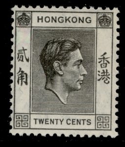 HONG KONG GVI SG147, 20c black, M MINT.