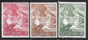 Vatican 420-422: Peruvian Nativity Scene, MH, F-VF