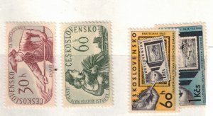 Czechoslovakia Sc 984-5, 988-9 MNH SET of 1960 - Stamps on stamps