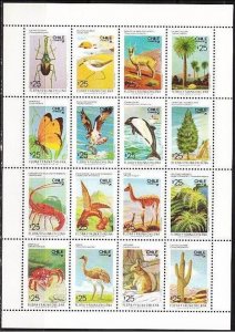 1987 Chile 1189-1204KL Fauna and flora 19,00 €
