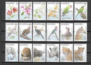 NAMIBIA 1997 SG 749/66 MNH Cat £16