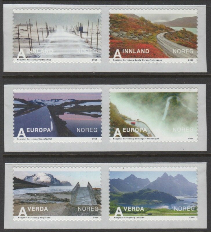 Norway 2010 #1607-12 MNH. Tourism