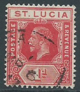 St Lucia, Sc #65, 1d Used