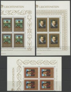 Liechtenstein 817-9 ** mint NH block of 4 Art (2401 521)