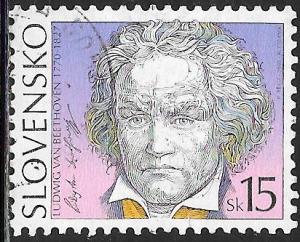 Slovakia 427 Used - ‭Ludwig van Beethoven (1770-1827), Composer