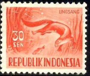 Otter, Indonesia stamp SC#450 mint
