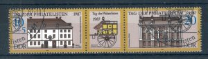 East Germany 1987 Stamp Day set of stamps. Used. Sg E2824-E2825