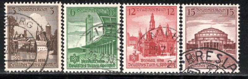 Germany Reich Scott # 486 - 489, used