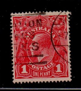 Australia Sc 61 1918 1 d rose George V stamp used