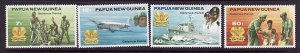 Papua New Guinea-Sc#536-9-unused NH set-1981-Defense Force S