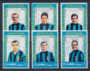 [117763] Ajman 1968 Sports Football soccer Champions of sport  MNH