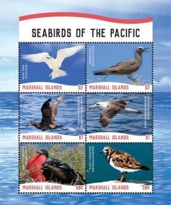 Marshall Islands 2018 - Seabirds of the Pacific Sheet of 6 - Scott #1197 MNH