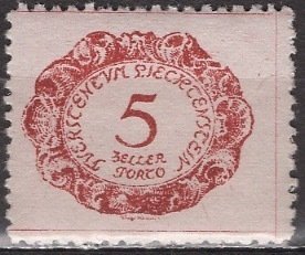 Liechtenstein; 1920: Sc. # J1: MLH Single Stamp