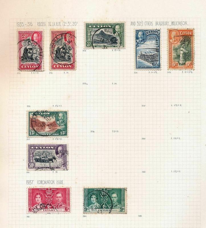 CEYLON 1867/1937 Mint &Used Collection(45+Items) GX 538