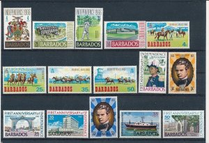 D394917 Barbados Nice selection of MNH stamps